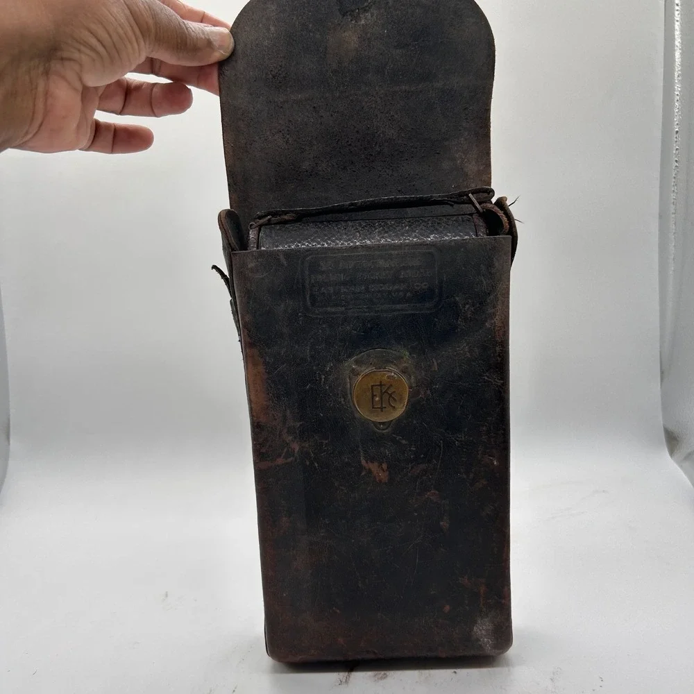 Vintage 1910-1915 Kodak No 3A Autographic Folding Pocket Camera & Case Model‎ C